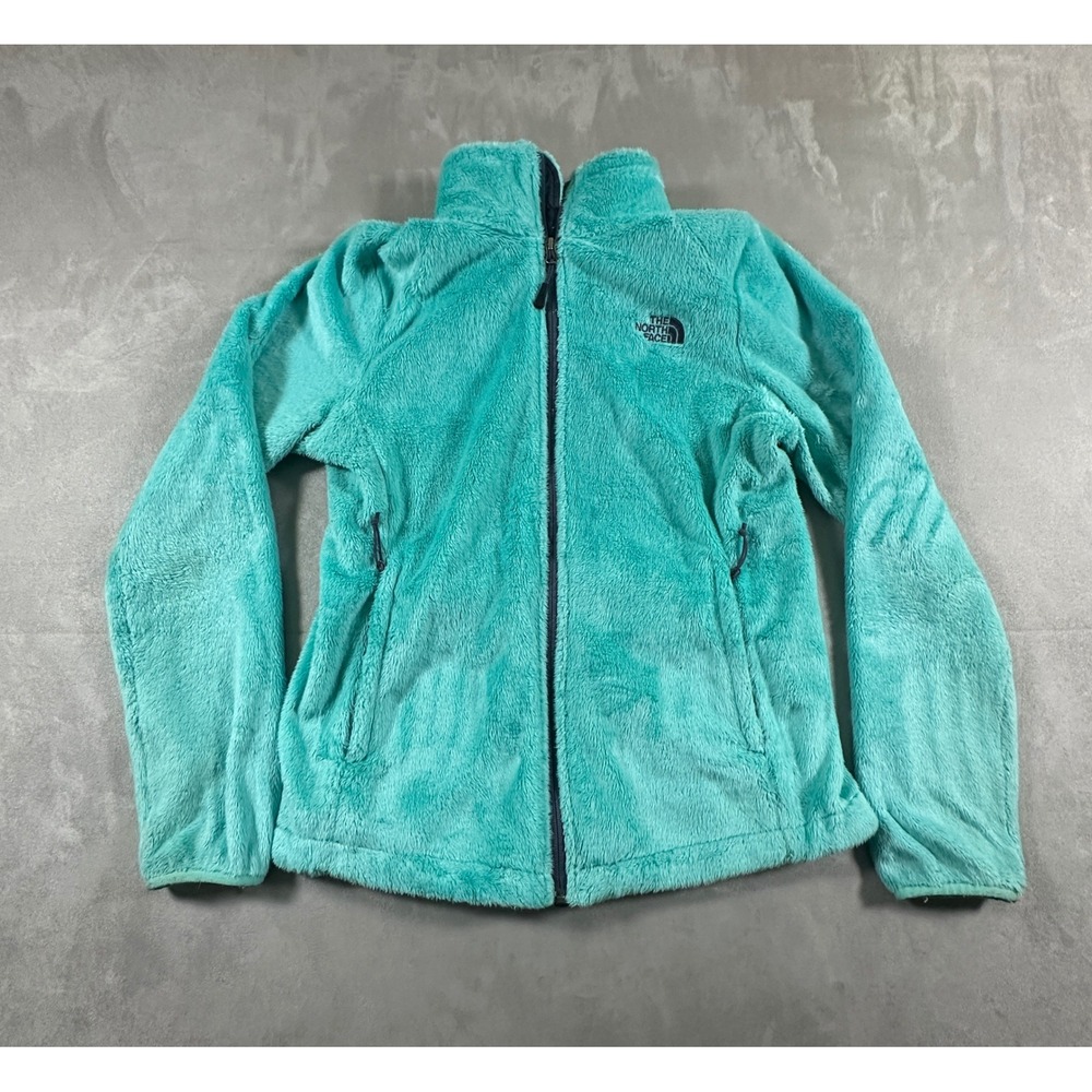 The North Face Osito Fleece Jacket Womens M Teal Full Zip Outdoor Gorpcore